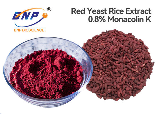 خميرة الأرز الحمراء من بي إن بي ، طحين الأرز Monascus Purpureus Monacolin K 0.8٪